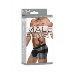 male power Boxer sexy IRON CLAD Noir-Argenté